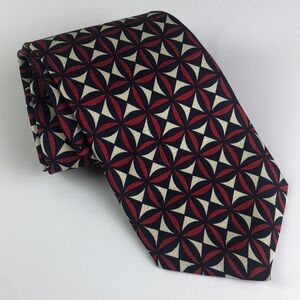 Eagle Menswear Vintage Silk Tie MCM Geo Print